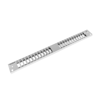 Frontplaat patchpaneel, 1HE, 24x SC duplex, 19 inch, grijs, Fibrain