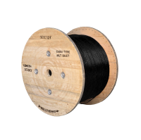 Standaard duct kabel, 12-voudig, SM, G.657A1, 250um, 9.5mm, zwart