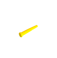 Rubberstop, 3.5mm, zak 500st, geel, Maunt