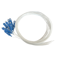 Pigtail set 12st, SM, SC/PC, wit, 2m