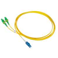 Patchkabel duplex SM, LC/PC secure-SC/APC secure, 2.4mm, 7.5m