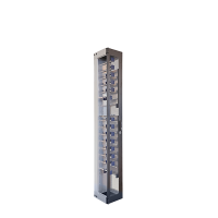 LISA rack, CDR 300, 47HE, geperforeerde deur links, zwart