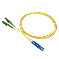 Patchkabel duplex SM, E2000/APC-LC/PC, 2.0mm, 2m, Huber+Suhner