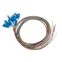 Pigtail set 12st, SM, SC/PC, gekleurd, 2m