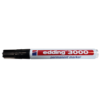 Permanent marker, 3mm, zwart