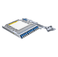 LISA fibertray, SM, 12x SC/PC simplex, 12x pigtails, ongekleurd, heatshrink