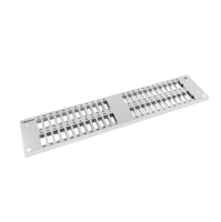Frontplaat patchpaneel, 2HE, 48x SC duplex, 19 inch, grijs, Fibrain
