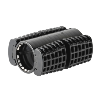 Koppeling, deelbaar, 40mm, EBM, Gabocom
