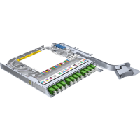 LISA fibertray, SM, 12x LC/APC duplex, 24x pigtails, TIA, heatshrink