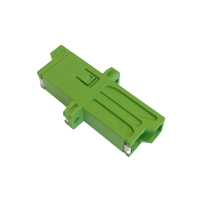 Adapter, simplex, SM, E2000/APC met flens, Huber+Suhner