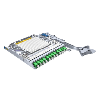LISA fibertray, SM, 12x LC/APC duplex, 24x pigtails, NC, heatshrink