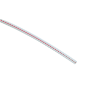HDPE buis, 14/10mm, transparant met rode streep