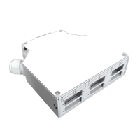 DIN Rail, 6-voudig, SC duplex adapters