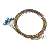 Pigtail set 12st, SM, LC/PC, gekleurd, 2m