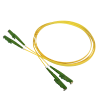 Patchkabel duplex SM, E2000/APC-E2000/APC, 2.0mm, 2m, Huber+Suhner