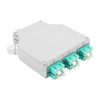 DIN Rail, 12-voudig, OM3, SC/PC, duplex, compleet, grijs