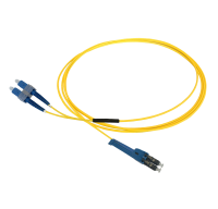Patchkabel duplex SM, LC/PC(uni)-SC/PC, 2.0mm, 3m, Huber+Suhner