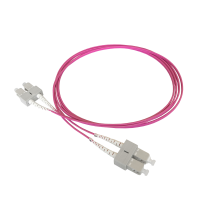 Patchkabel duplex OM4, SC/PC-SC/PC, 1.8mm, 9m