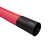 PE flex buis, 110mm, rol 50m, rood