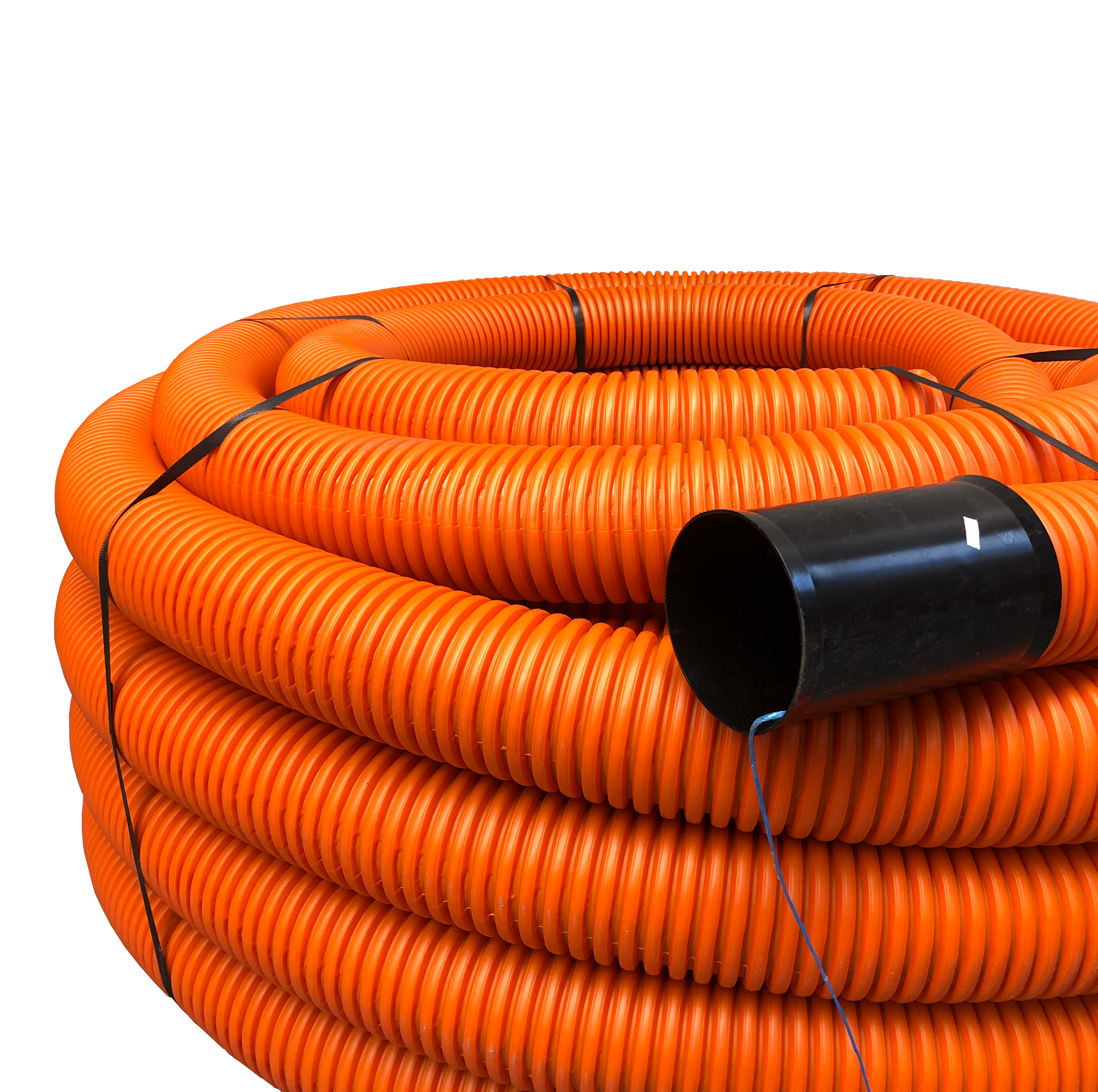 PE flex buis, 110mm, rol 50m, oranje