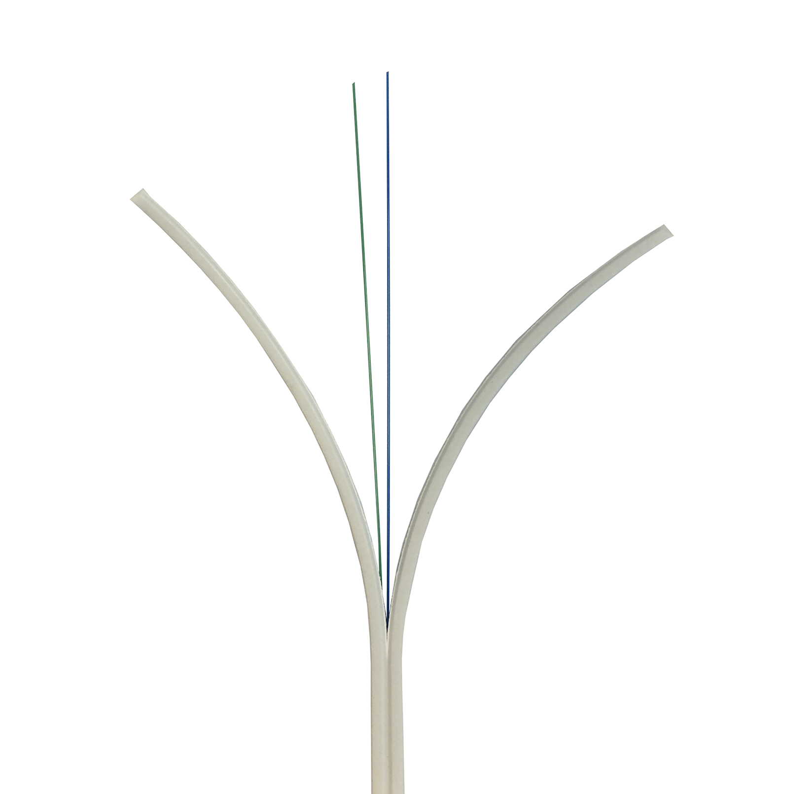 DAC-kabel indoor, M-DIC, LSZH, CPR B2ca, 2-voudig, SM, G.657A1, 250um, 3.0x2.0mm, wit (KPN)