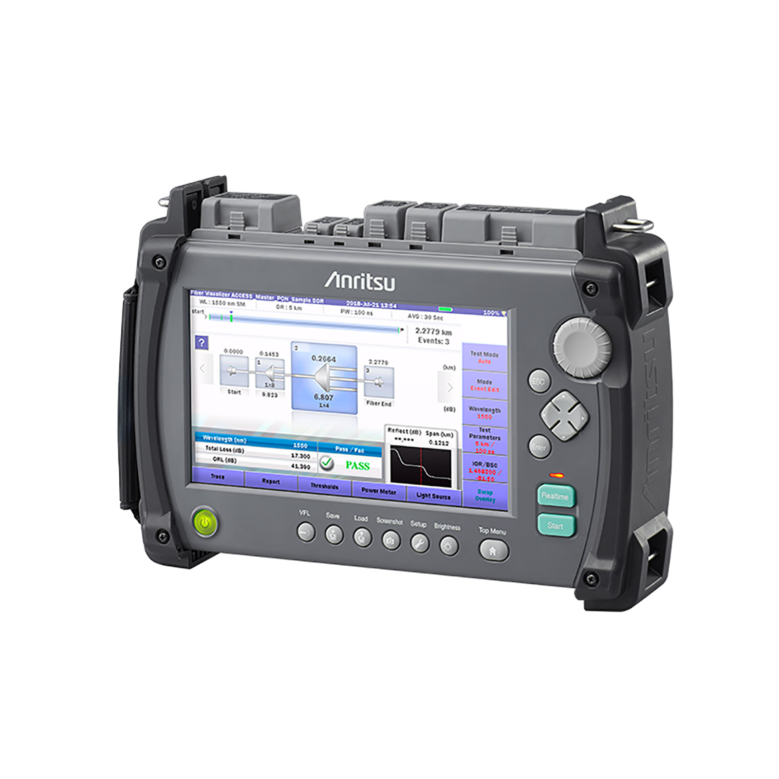 OTDR MT9085A, SM, 1310/1550nm (39/37.5dB), SC/APC, Anritsu