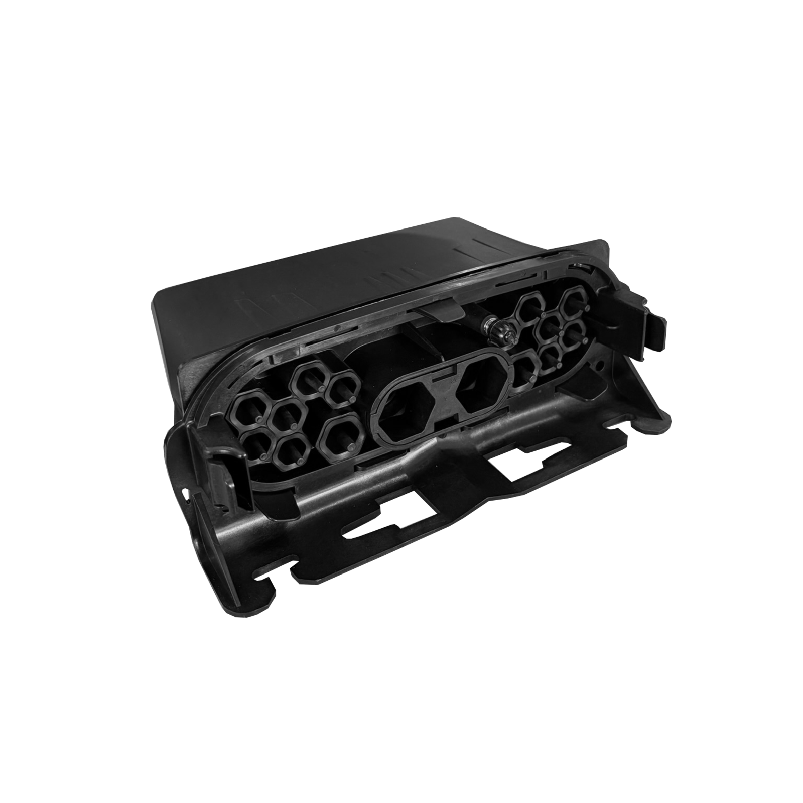 Lasmof BPEO 0 FDP, leeg, 2x 4-18mm, 2x 3.5-9.5mm, 12x 3-7mm, 4x lascassette slots, Corning