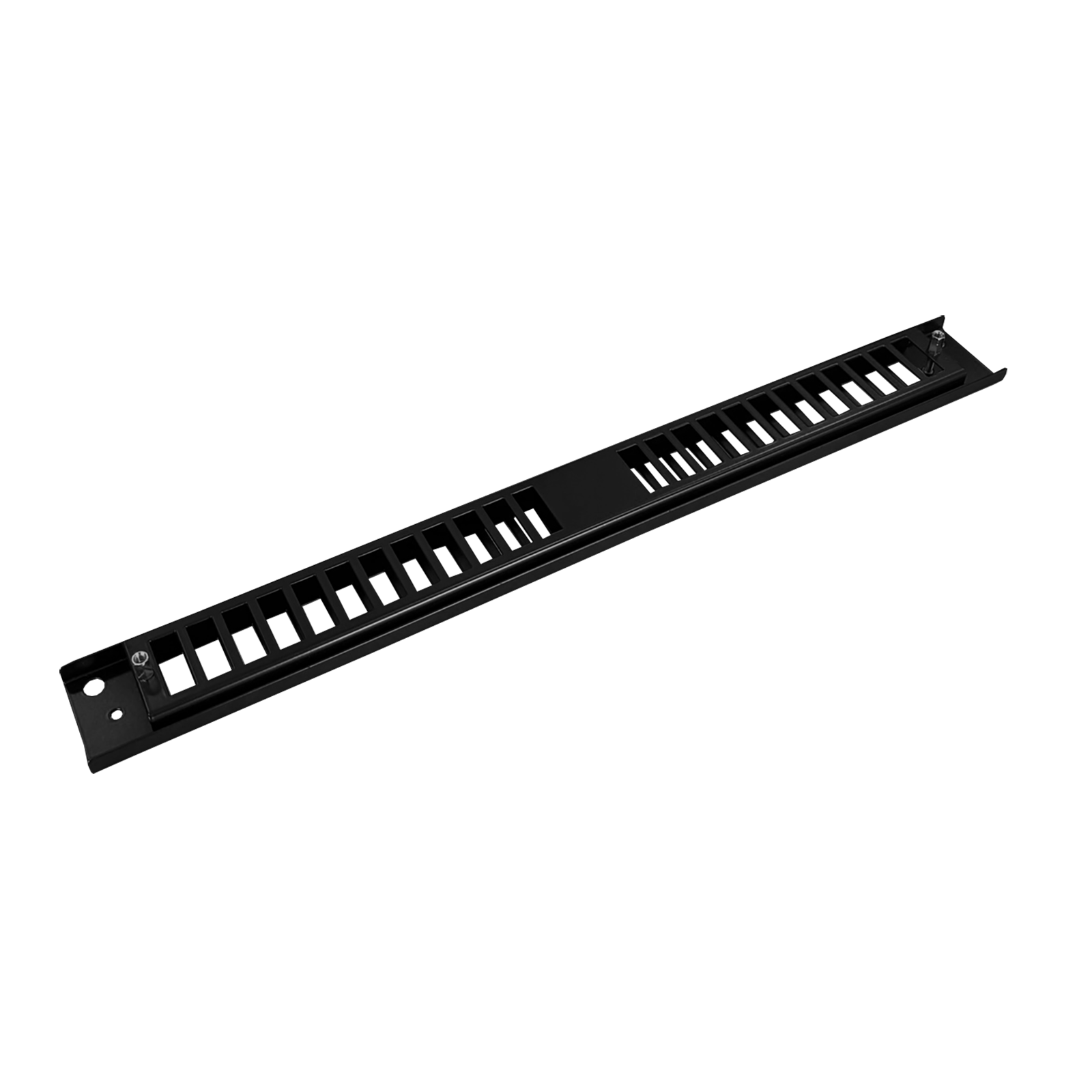 Frontplaat patchpaneel, 1HE, 24x SC duplex, 19 inch, zwart, Fibrain