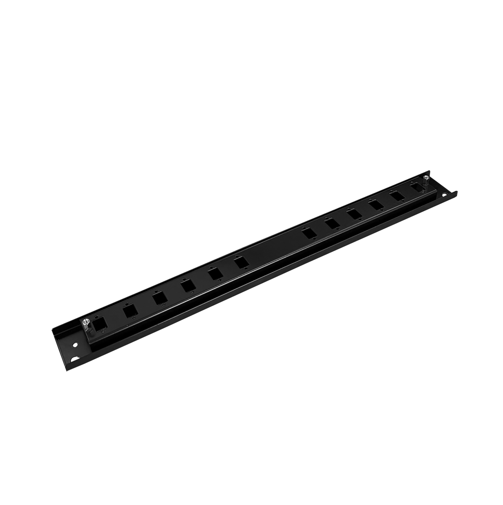 Frontplaat patchpaneel, 1HE, 12x SC simplex, 19 inch, zwart, Fibrain