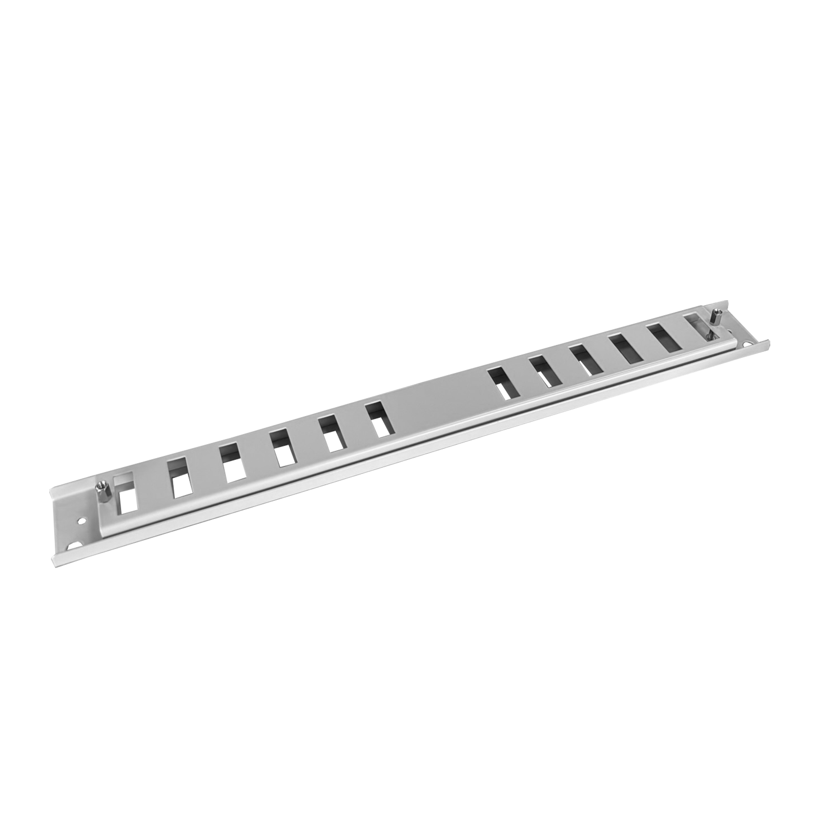 Frontplaat patchpaneel, 1HE, 12x SC duplex, 19 inch, grijs, Fibrain