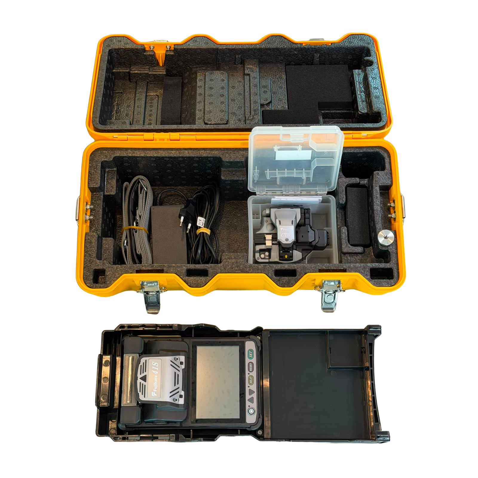 Tweedehands lasapparaat, 41S, 27 lassen, bouwjaar 2019, inclusief CT-50 cleaver, Fujikura