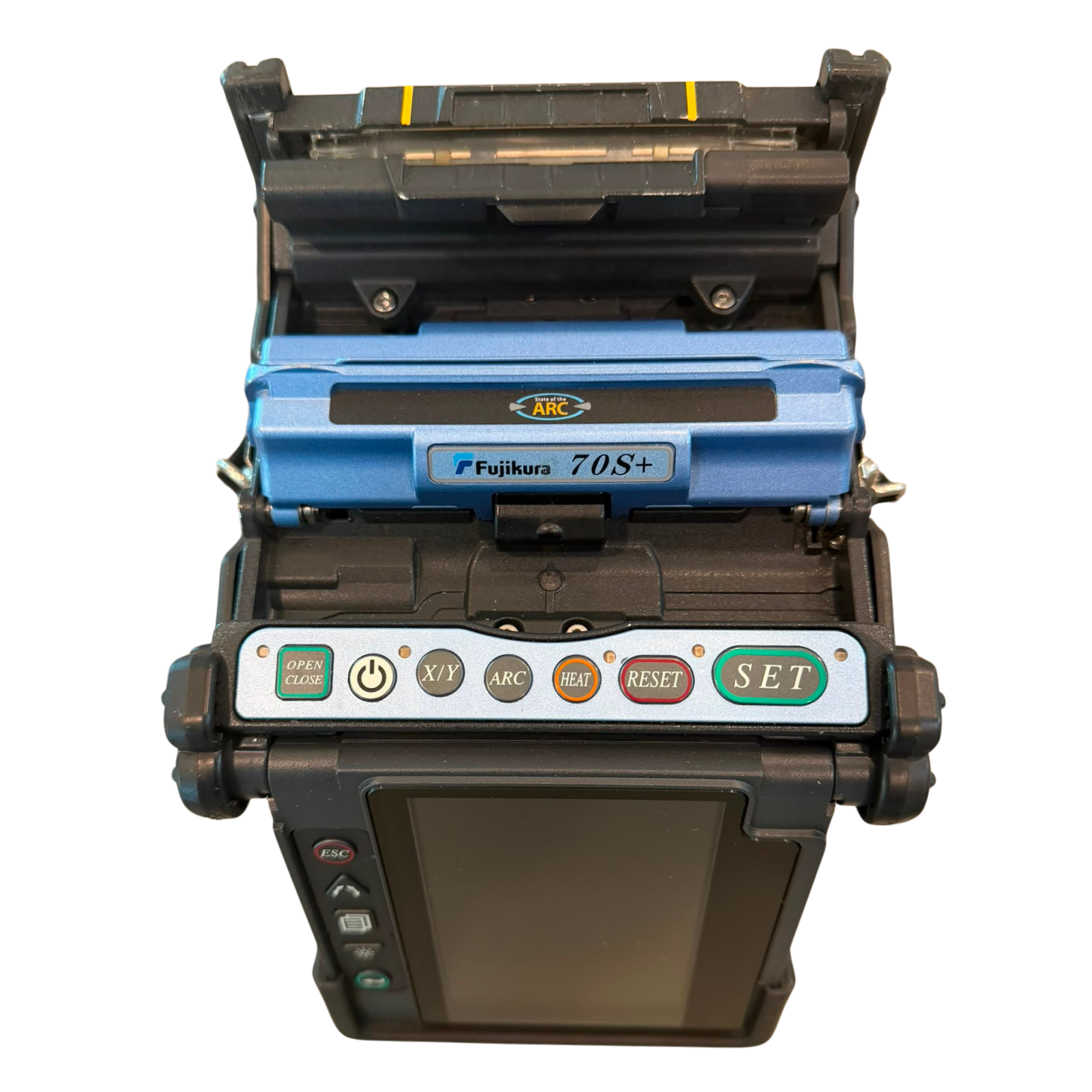 Tweedehands lasapparaat, 70S+, 77940 lassen, bouwjaar 2019, inclusief CT-50 cleaver, Fujikura